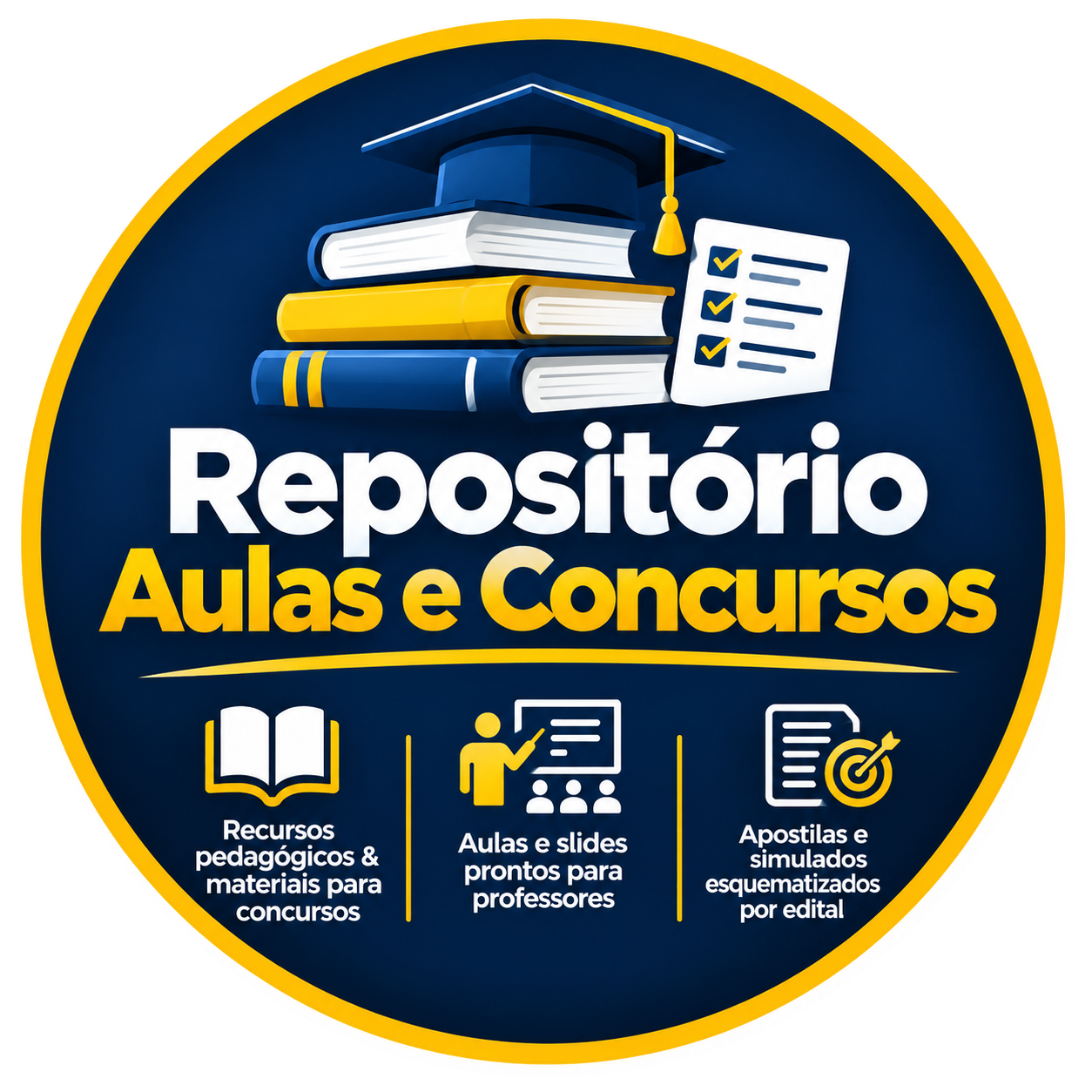 Logo Repositório de Aulas e Concursos